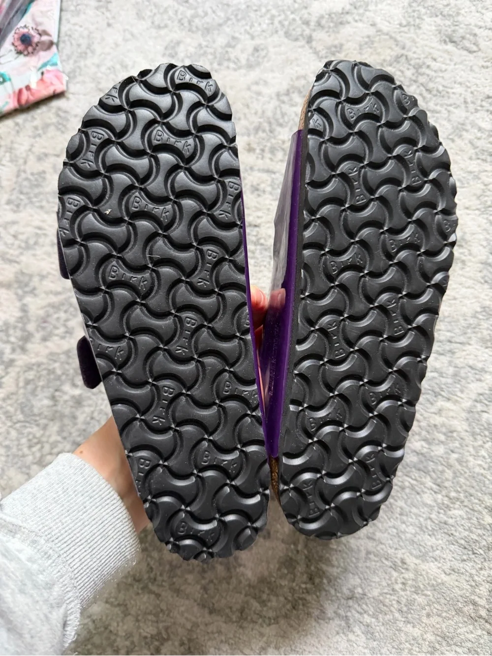 Purple Birkenstock Strap Sandals Sz 38 - Picture 2 of 4